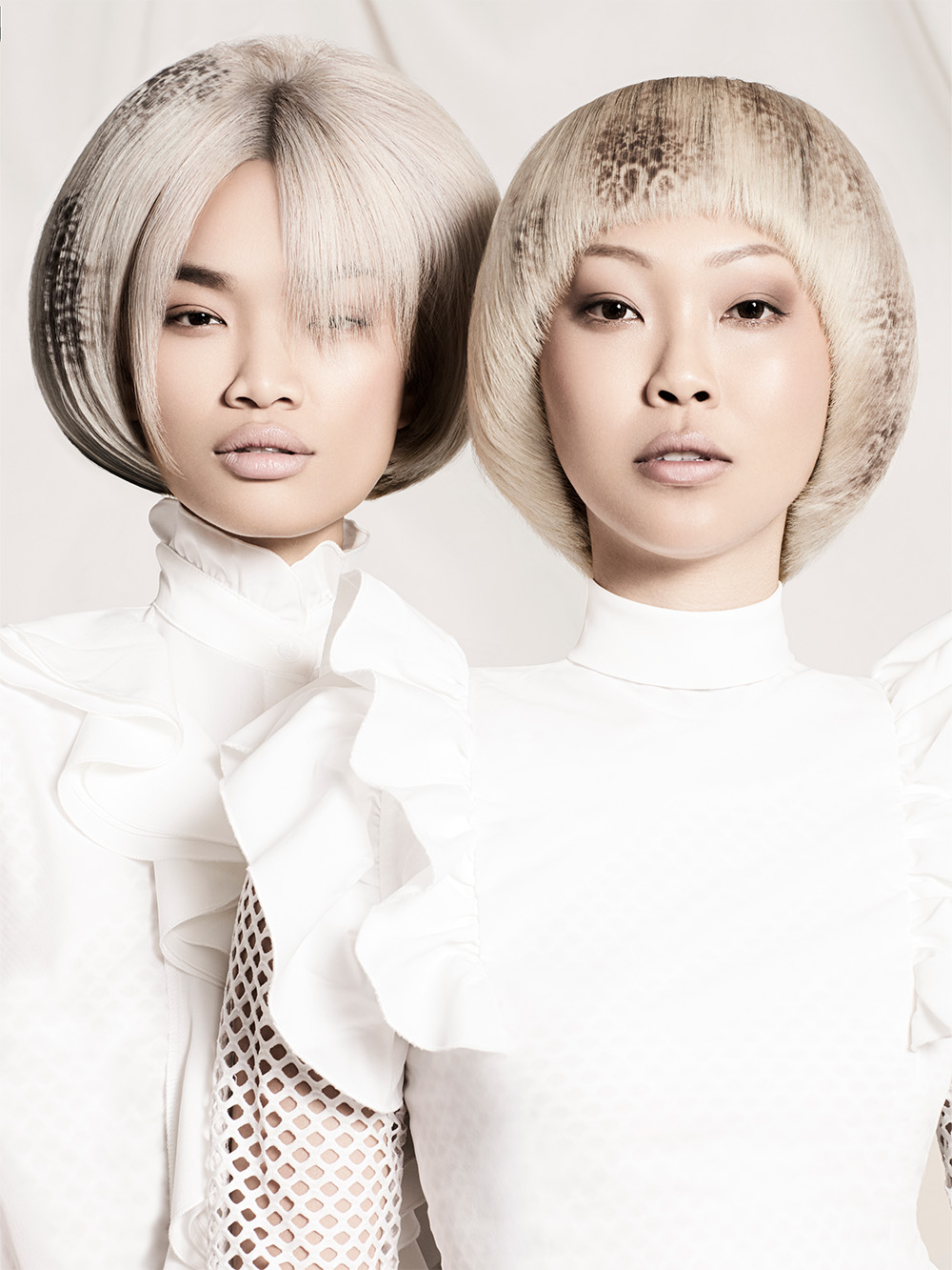Gary Hooker & Michael Young- BHA British Hairdresser of the Year 2025 - Voluminous Platinum Blonde Bobs With Fringes